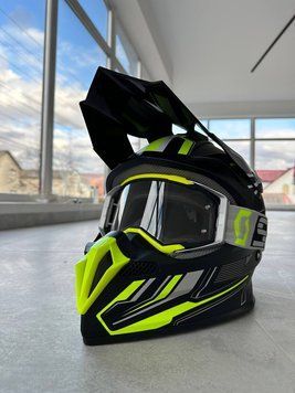 🏍 Мотошолом кросовий Vemar повністю чорний 345436 фото